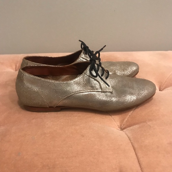 Rachel Comey Novak rare silver Oxford flats 6/6.5 - Picture 2 of 8